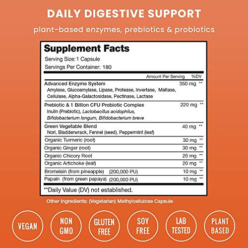 Foto 3 pulgar | Suplemento De Enzimas Digestivas Nutrachamps Con Probióticos 180 S - Venta Internacional.