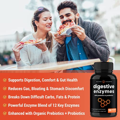 Foto 4 pulgar | Suplemento De Enzimas Digestivas Nutrachamps Con Probióticos 180 S - Venta Internacional.