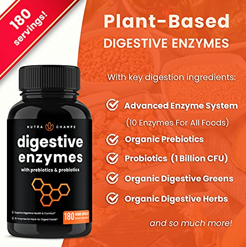 Foto 5 pulgar | Suplemento De Enzimas Digestivas Nutrachamps Con Probióticos 180 S - Venta Internacional.