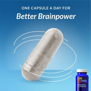 Foto 5 | Suplemento CocoaVia Memory & Focus Brain 3 Frascos con 30 Cápsulas C/U - Venta Internacional