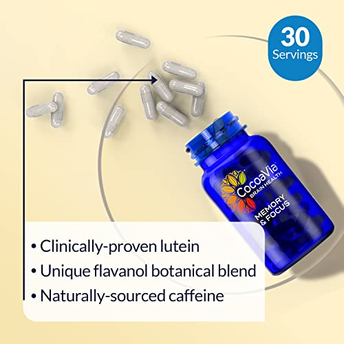 Foto 7 | Suplemento CocoaVia Memory & Focus Brain 3 Frascos con 30 Cápsulas C/U - Venta Internacional