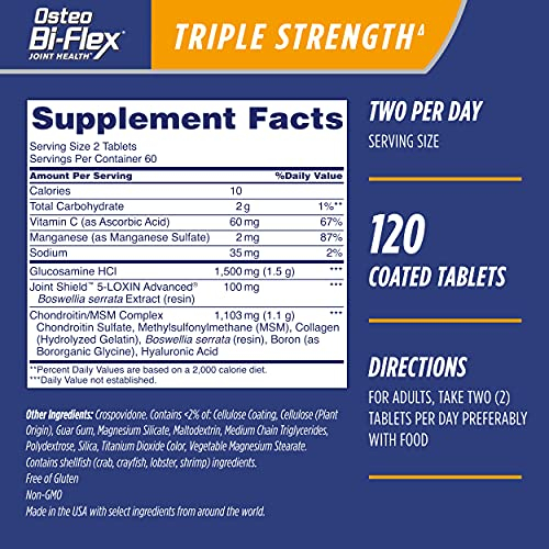 Foto 3 pulgar | Suplementos para la Salud de las Articulaciones Osteo Bi-Flex Triple Strength - Venta Internacional