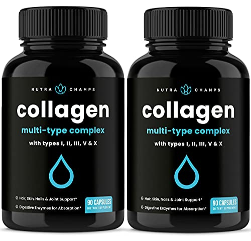 Foto 2 pulgar | Suplemento NutraChamps Multi Colágeno 2 Frascos con 90 Cápsulas C/U - Venta Internacional