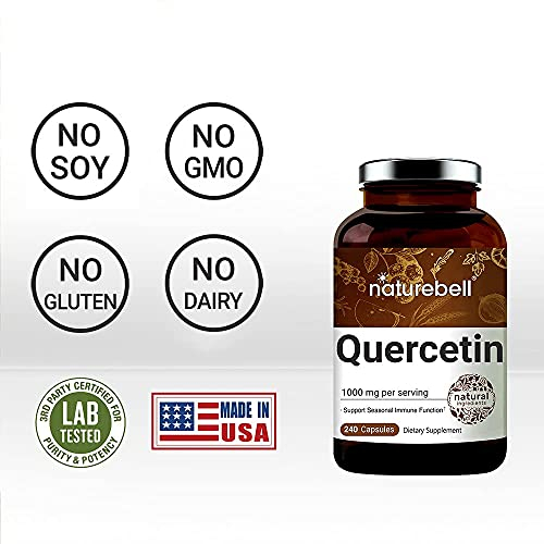 Foto 5 pulgar | Suplemento Naturebell Quercetina 1000 Mg 240 Cápsulas - Venta Internacional.