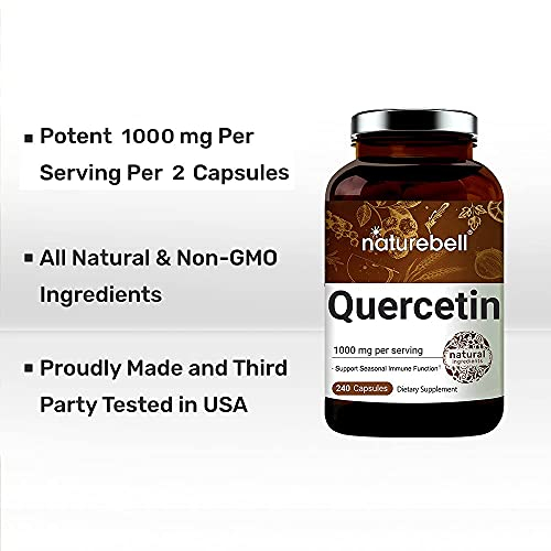 Foto 6 pulgar | Suplemento Naturebell Quercetina 1000 Mg 240 Cápsulas - Venta Internacional.