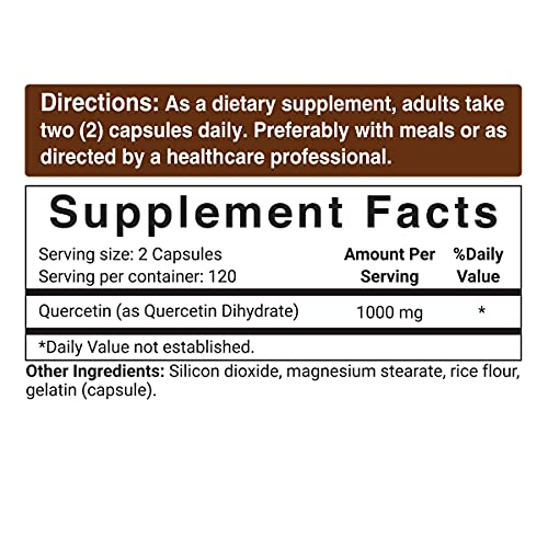 Foto 7 pulgar | Suplemento Naturebell Quercetina 1000 Mg 240 Cápsulas - Venta Internacional.