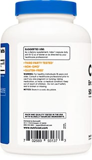 Foto 3 | Cápsulas de Clorella Nutricost 500 mg 240 Cápsulas - Venta Internacional