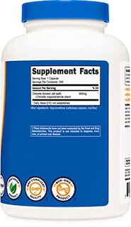 Foto 4 | Cápsulas de Clorella Nutricost 500 mg 240 Cápsulas - Venta Internacional