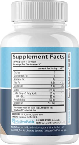 Foto 3 pulgar | Suplemento De Aceite De Krill Antártico Nativepath 90 Cápsulas - Venta Internacional.