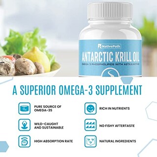 Foto 4 | Suplemento De Aceite De Krill Antártico Nativepath 90 Cápsulas - Venta Internacional.