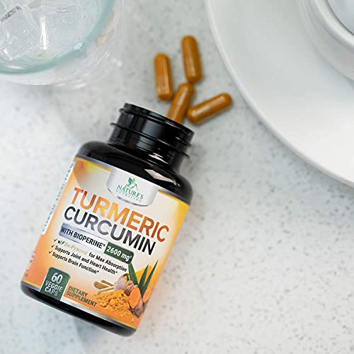 Foto 8 pulgar | Suplemento Nature's Nutrition, Cúrcuma Y Curcumina, 2600 Mg, 60 Ca - Venta Internacional.