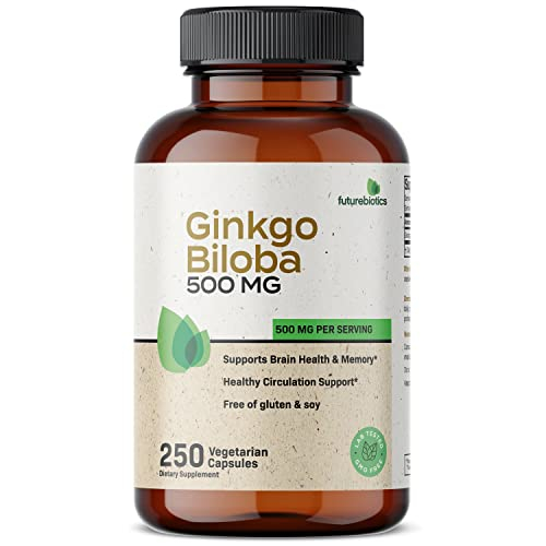 Foto 4 pulgar | Suplemento Futurebiotics Ginkgo Biloba 500 Mg 250 Cápsulas - Venta Internacional