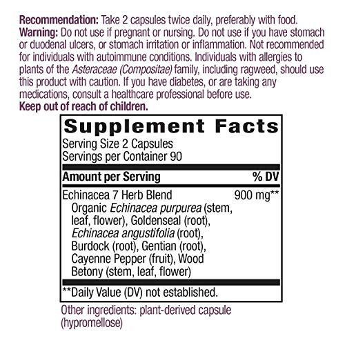 Foto 7 pulgar | Suplemento Nature's Way Echinacea Goldenseal 180 Cápsulas - Venta Internacional.