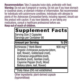 Foto 6 | Suplemento Nature's Way Echinacea Goldenseal 180 Cápsulas - Venta Internacional.