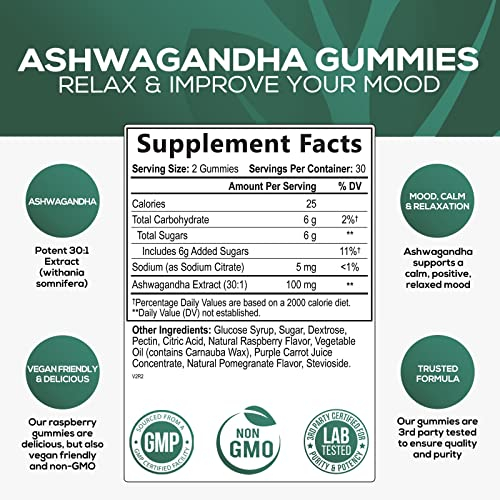 Foto 3 pulgar | Gomitas De Ashwagandha Supplement Nature's Nutrition 60 Unidades - Venta Internacional.