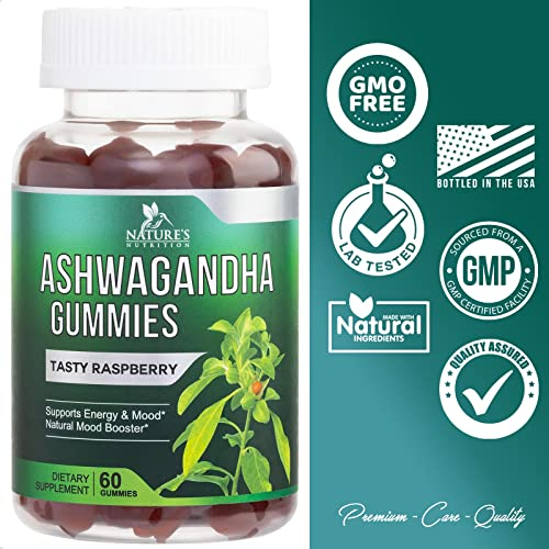 Foto 5 pulgar | Gomitas De Ashwagandha Supplement Nature's Nutrition 60 Unidades - Venta Internacional.