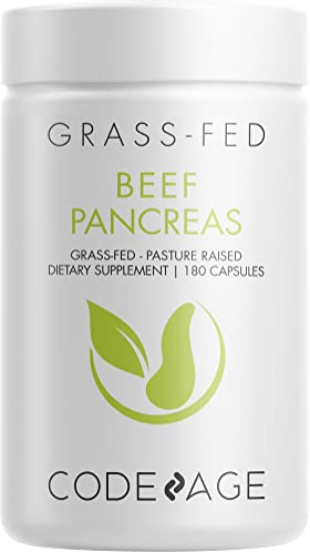 Suplemento Codeage Páncreas De Res Alimentado Con Pasto 180 Cápsulas - Venta Internacional.