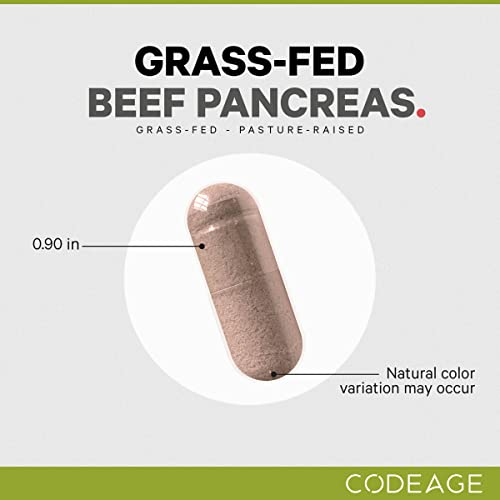 Foto 7 pulgar | Suplemento Codeage Páncreas De Res Alimentado Con Pasto 180 Cápsulas - Venta Internacional.