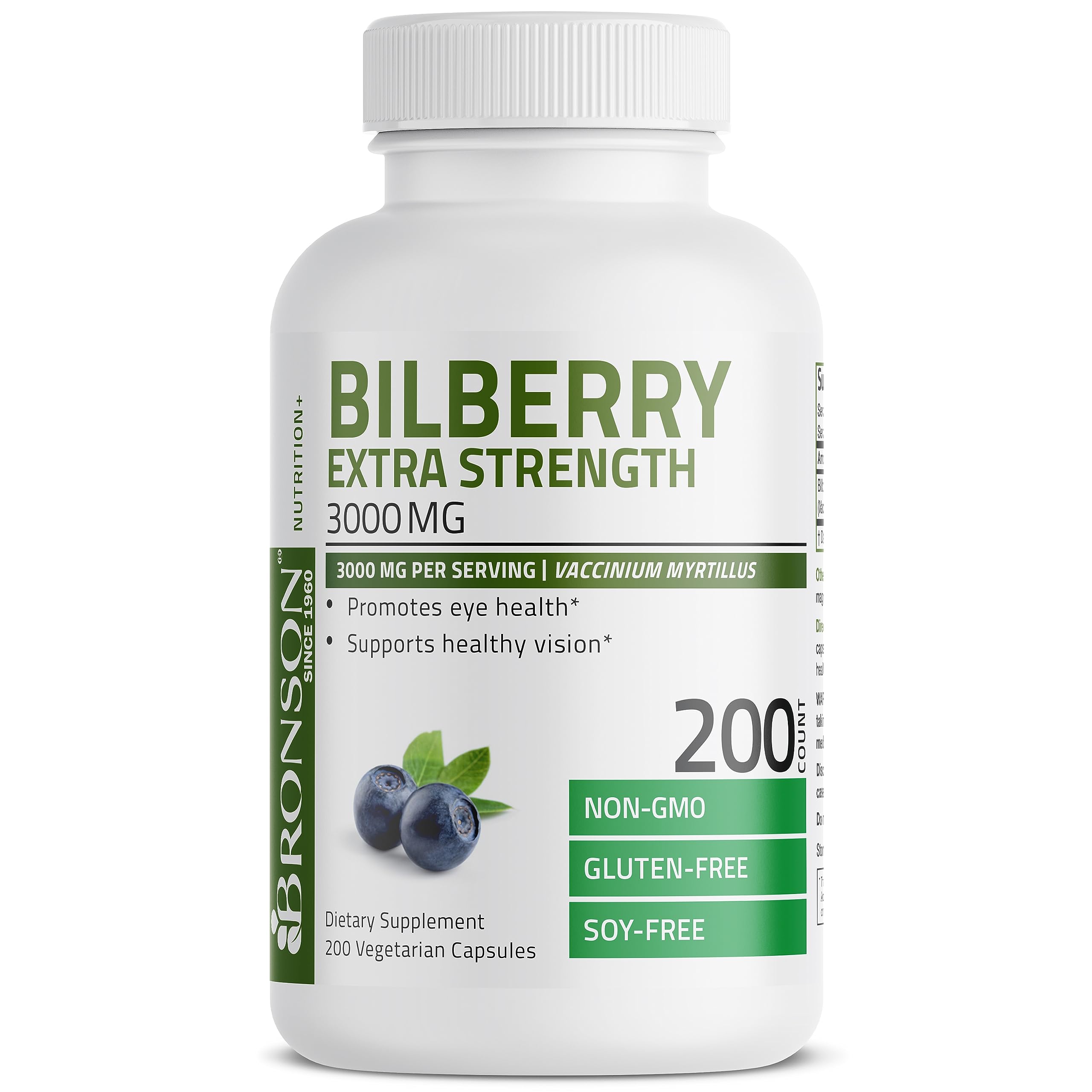 Foto 7 pulgar | Suplemento Bronson Bilberry Extra Strength 3000 Mg Vegano - Venta Internacional.