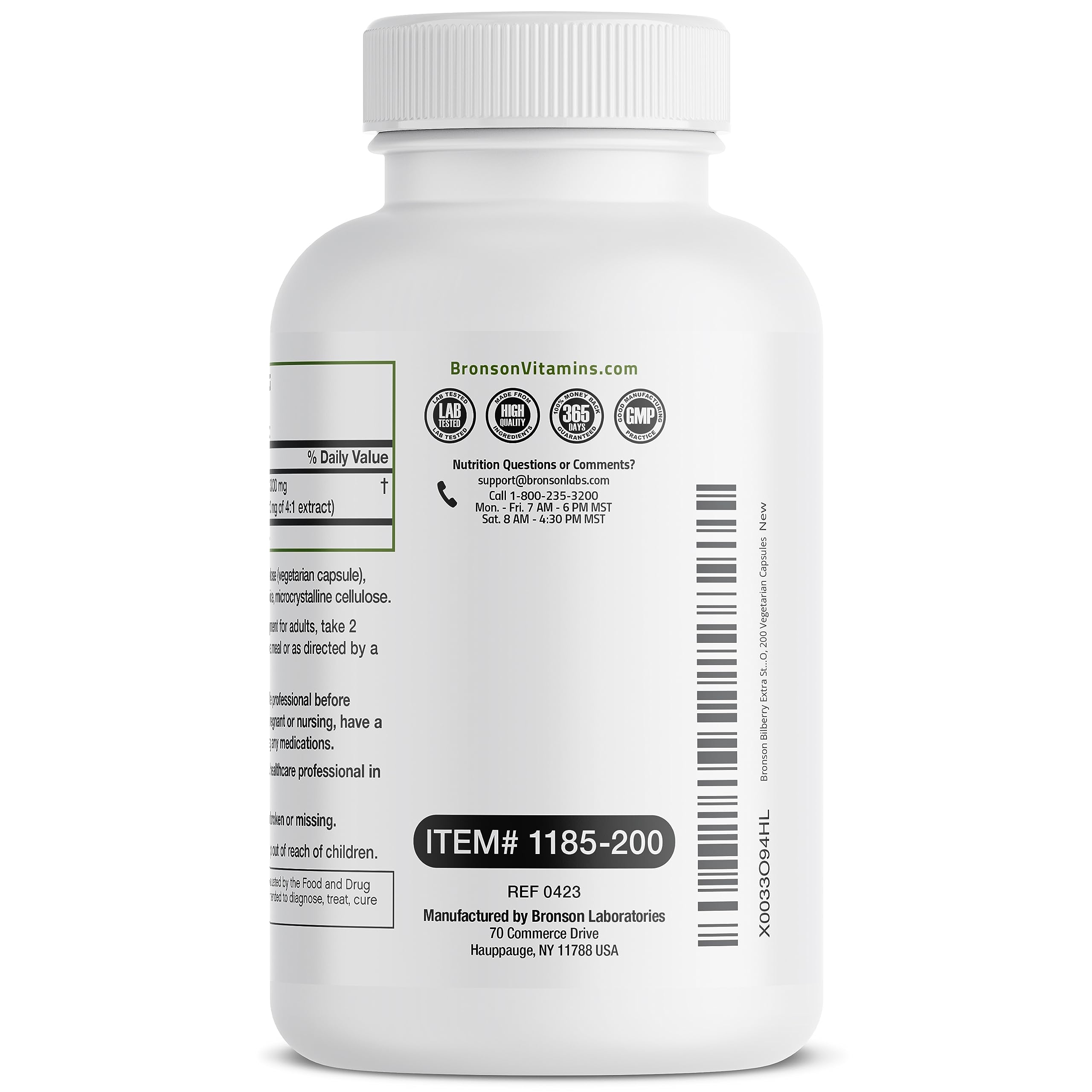 Foto 8 pulgar | Suplemento Bronson Bilberry Extra Strength 3000 Mg Vegano - Venta Internacional.
