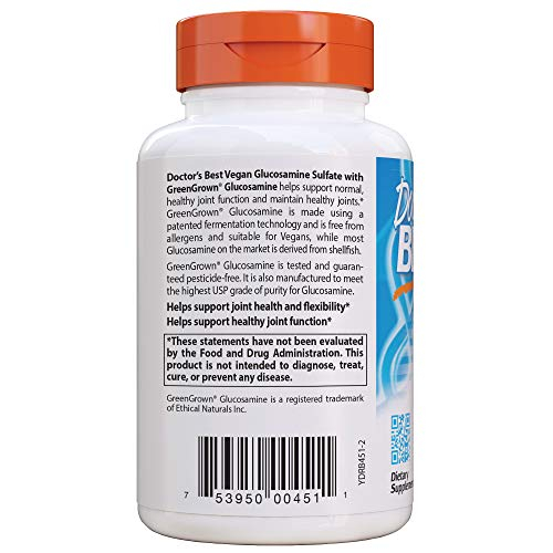 Foto 4 pulgar | Suplemento Doctor's Best De Sulfato De Glucosamina Vegano 750 Mg - Venta Internacional.