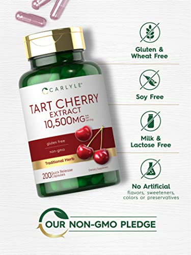 Foto 6 pulgar | Suplemento Carlyle Tart Cherry 200 Cápsulas De Máxima Potencia - Venta Internacional