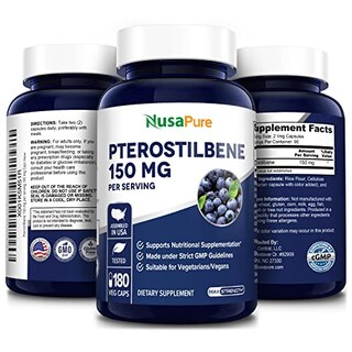 Foto 4 | Suplemento Nusapure De Pterostilbeno 150 Mg, 180 Cápsulas Vegetarianas - Venta Internacional.
