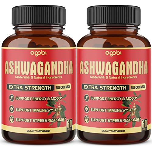 Foto 2 pulgar | Suplemento Agobi Cápsulas De Ashwagandha 5200 Mg 120 Unidades X2 - Venta Internacional