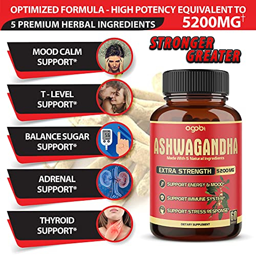 Foto 4 pulgar | Suplemento Agobi Cápsulas De Ashwagandha 5200 Mg 120 Unidades X2 - Venta Internacional