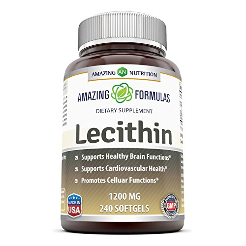 Foto 2 pulgar | Suplemento Dietético Amazing Formulas Lecithin 1200 Mg 240 Soft - Venta Internacional