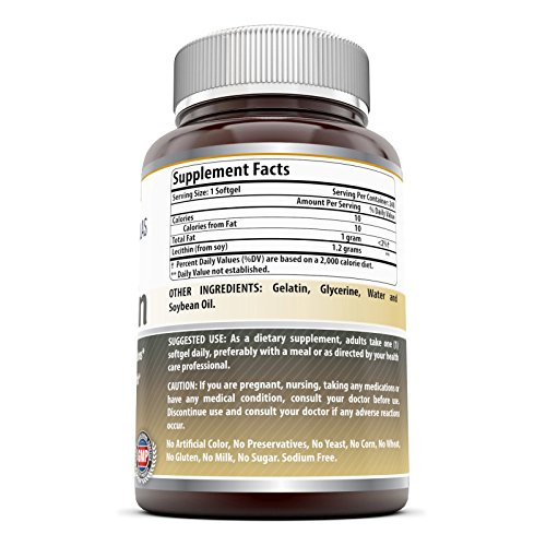 Foto 4 pulgar | Suplemento Dietético Amazing Formulas Lecithin 1200 Mg 240 Soft - Venta Internacional