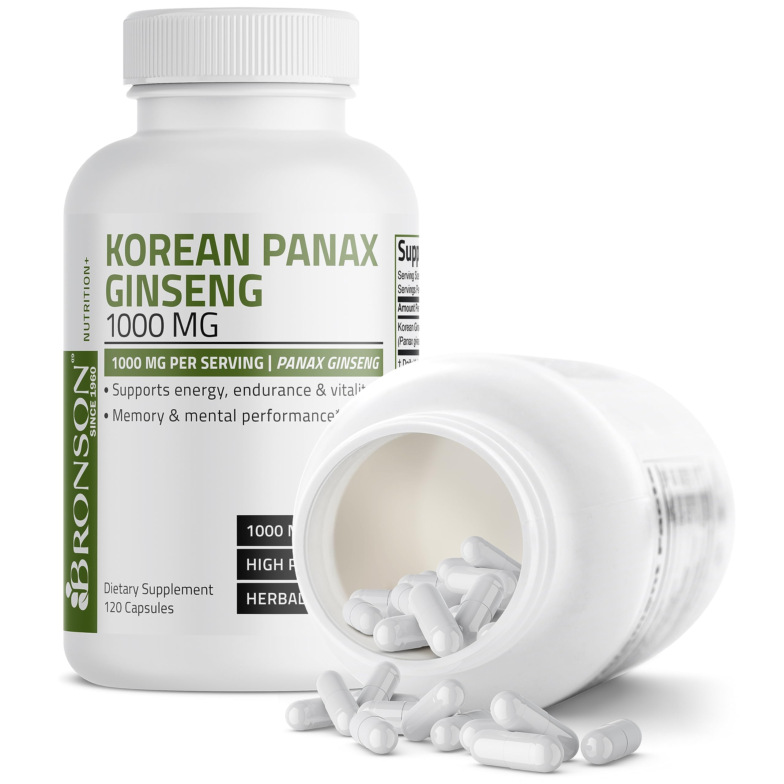Foto 6 | Suplemento Bronson Korean Panax Ginseng 1000 mg para Obtener Energía - Venta Internacional