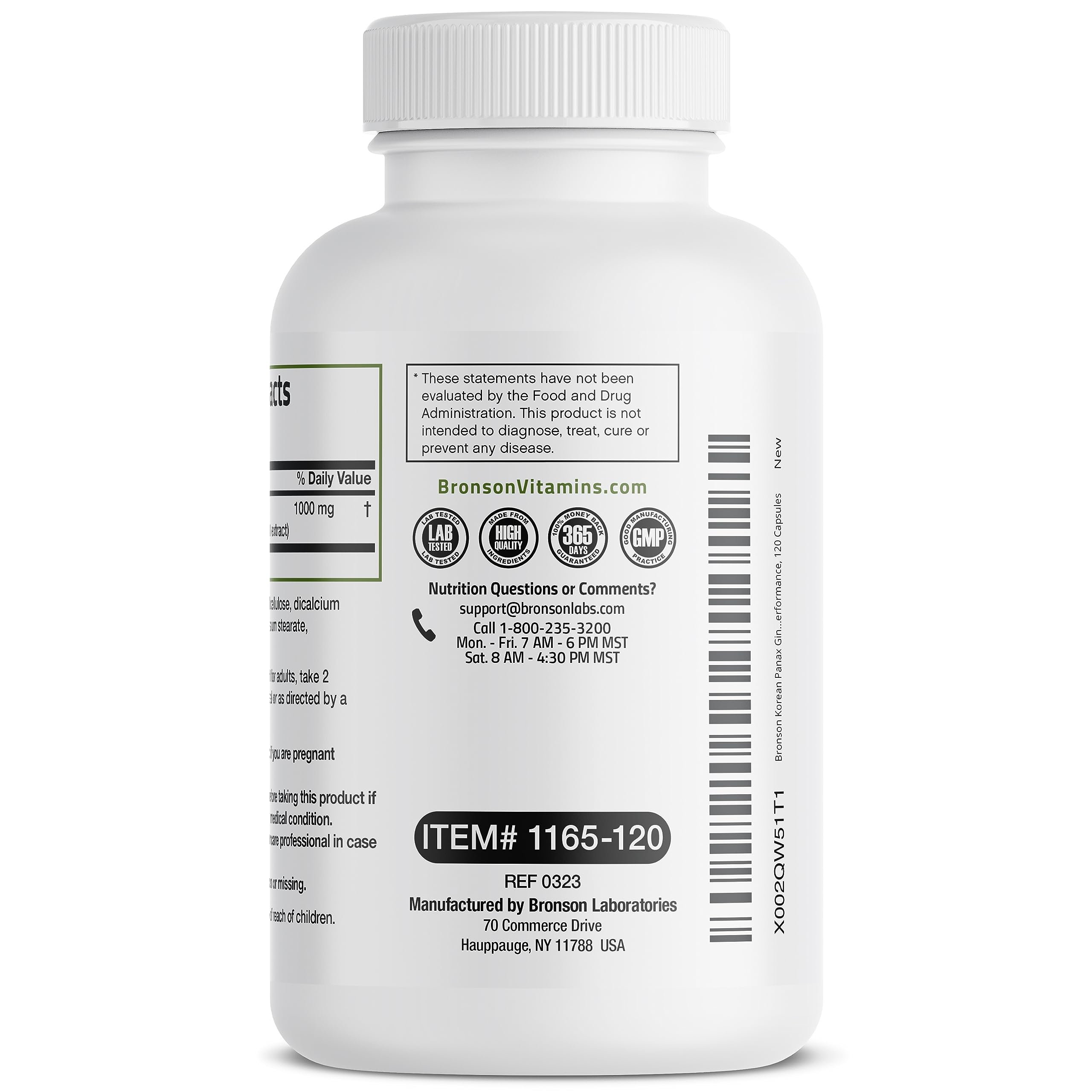 Foto 8 pulgar | Suplemento Bronson Korean Panax Ginseng 1000 mg para Obtener Energía - Venta Internacional