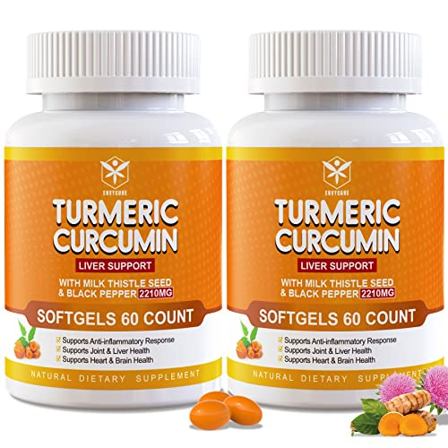 Suplemento Envycure Cúrcuma y Curcumina 2000 mg Cápsulas Blandas 120 Unidades - Venta Internacional