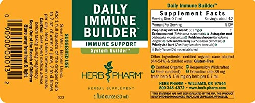Foto 3 pulgar | Suplemento Herb Pharm Daily Immune Builder Herbal 60 ml - Venta Internacional