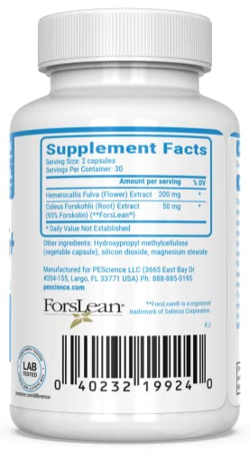 Foto 6 pulgar | Suplemento Pescience Extracto de Forskolina 95% Puro 60 Cápsulas - Venta Internacional