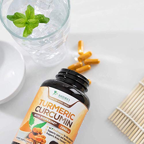 Foto 8 pulgar | Suplemento Nature's Nutrition: Cúrcuma y Curcumina 1950 mg 240 Cápsulas - Venta Internacional