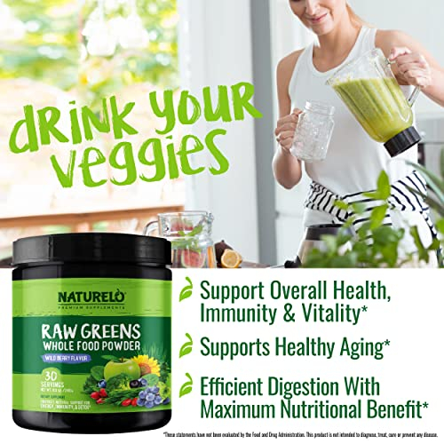Foto 7 pulgar | Superalimento en Polvo Naturelo Verduras Crudas Bayas Silvestres 30 Porciones - Venta Internacional