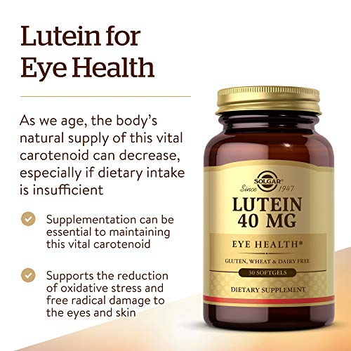 Foto 4 pulgar | Suplemento Solgar Lutein 40 mg 30 Cápsulas Blandas Apoya la Salud Ocular - Venta Internacional