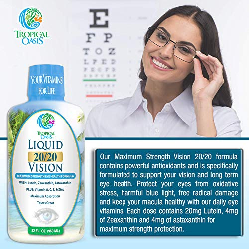 Foto 5 pulgar | Suplemento Tropical Oasis Liquid 20/20 Visión 32 ml - Venta Internacional