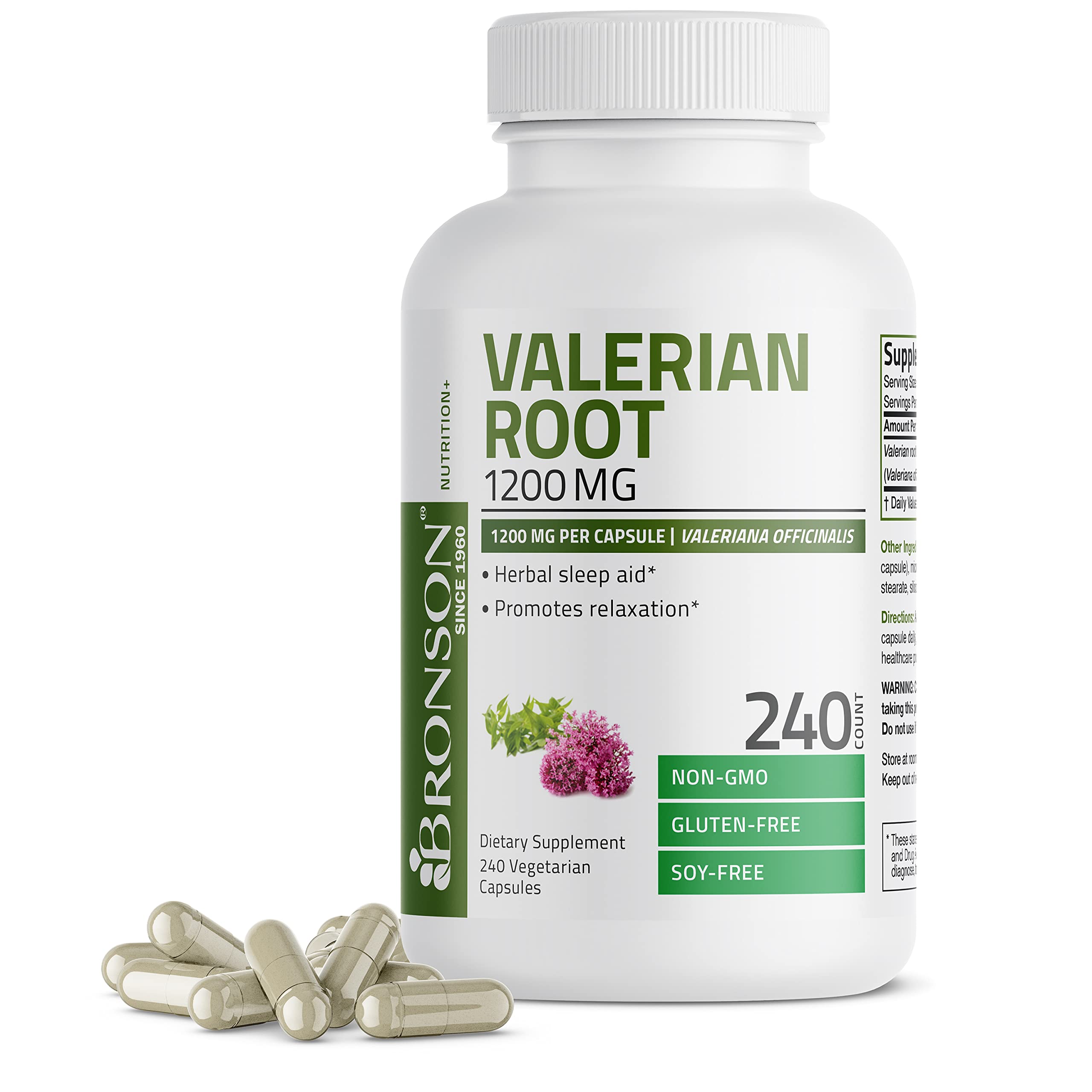 Foto 2 pulgar | Suplemento de Raíz de Valeriana Bronson 1200 Mg - Venta Internacional