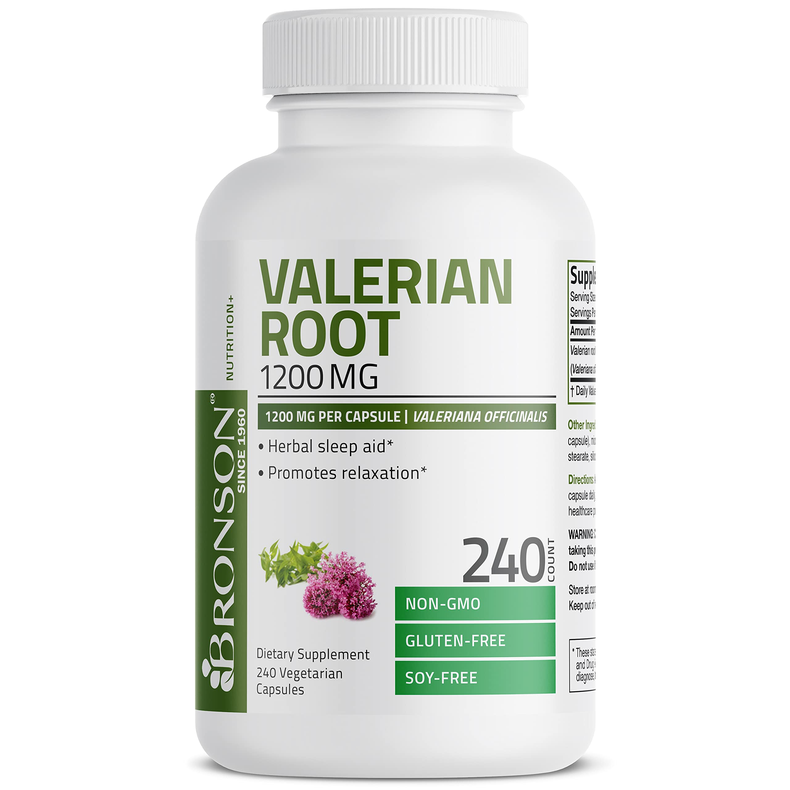 Foto 6 pulgar | Suplemento de Raíz de Valeriana Bronson 1200 Mg - Venta Internacional