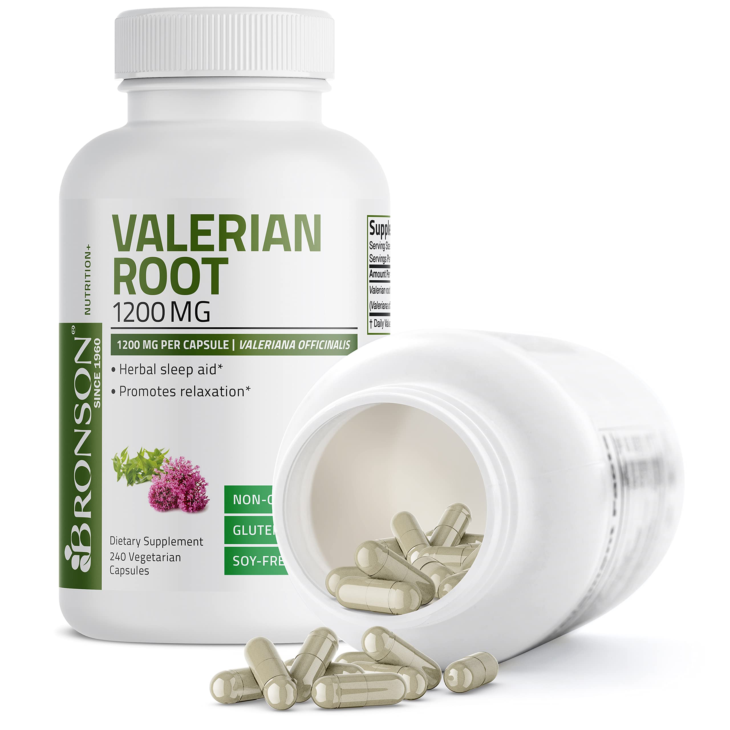 Foto 7 pulgar | Suplemento de Raíz de Valeriana Bronson 1200 Mg - Venta Internacional