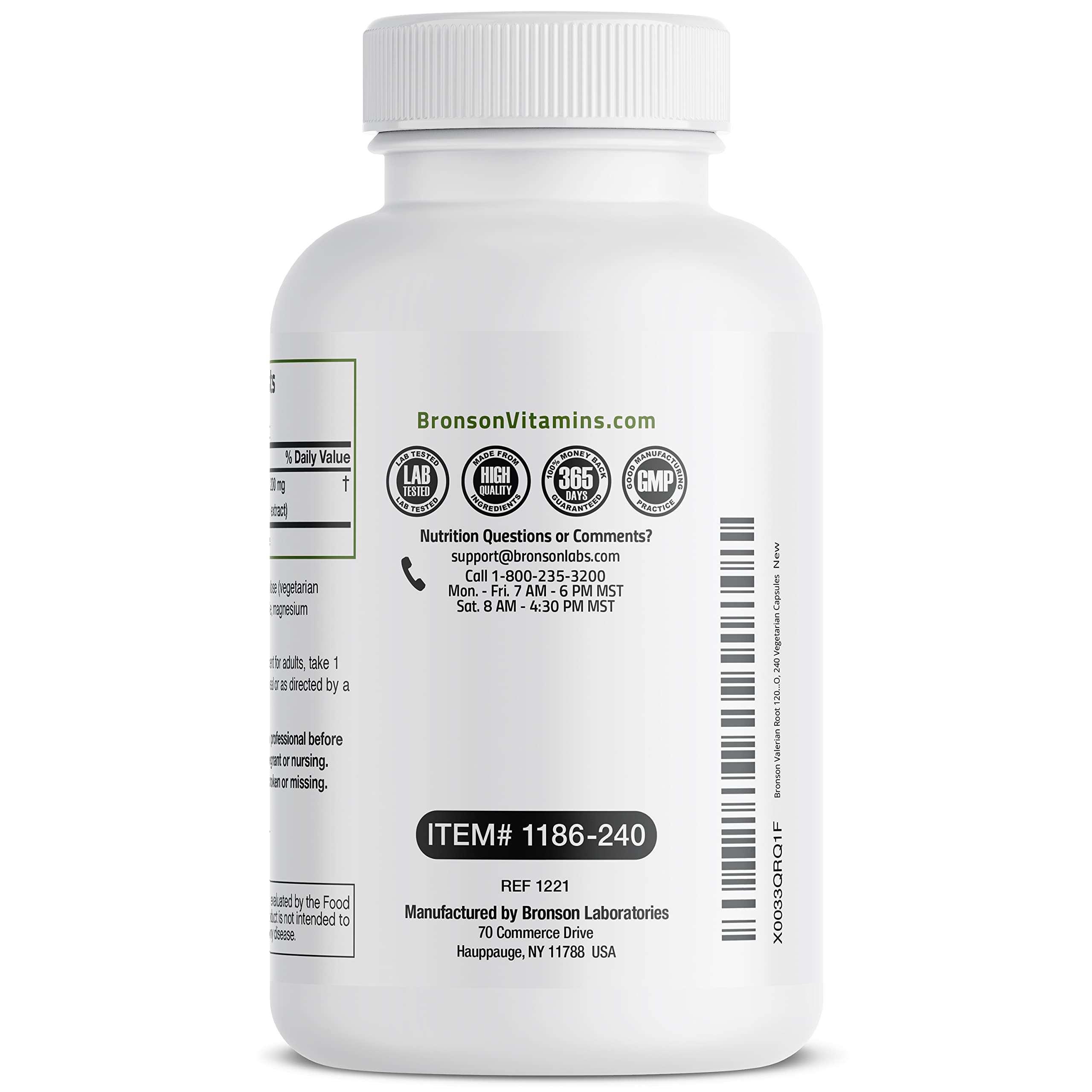 Foto 7 | Suplemento de Raíz de Valeriana Bronson 1200 Mg - Venta Internacional