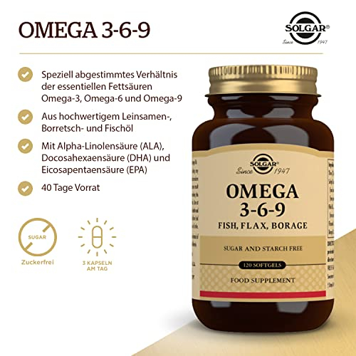 Foto 3 pulgar | Suplemento Solgar Omega 3-6-9 1300 Mg 120 Cápsulas Blandas - Venta Internacional