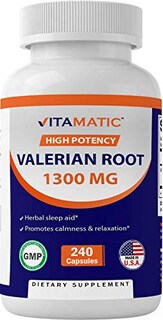 Foto 1 | Suplemento Vitamínico de Raíz de Valeriana 1300 Mg 240 Cápsulas X3 - Venta Internacional