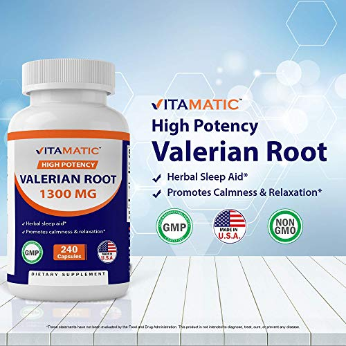 Foto 3 pulgar | Suplemento Vitamínico de Raíz de Valeriana 1300 Mg 240 Cápsulas X3 - Venta Internacional