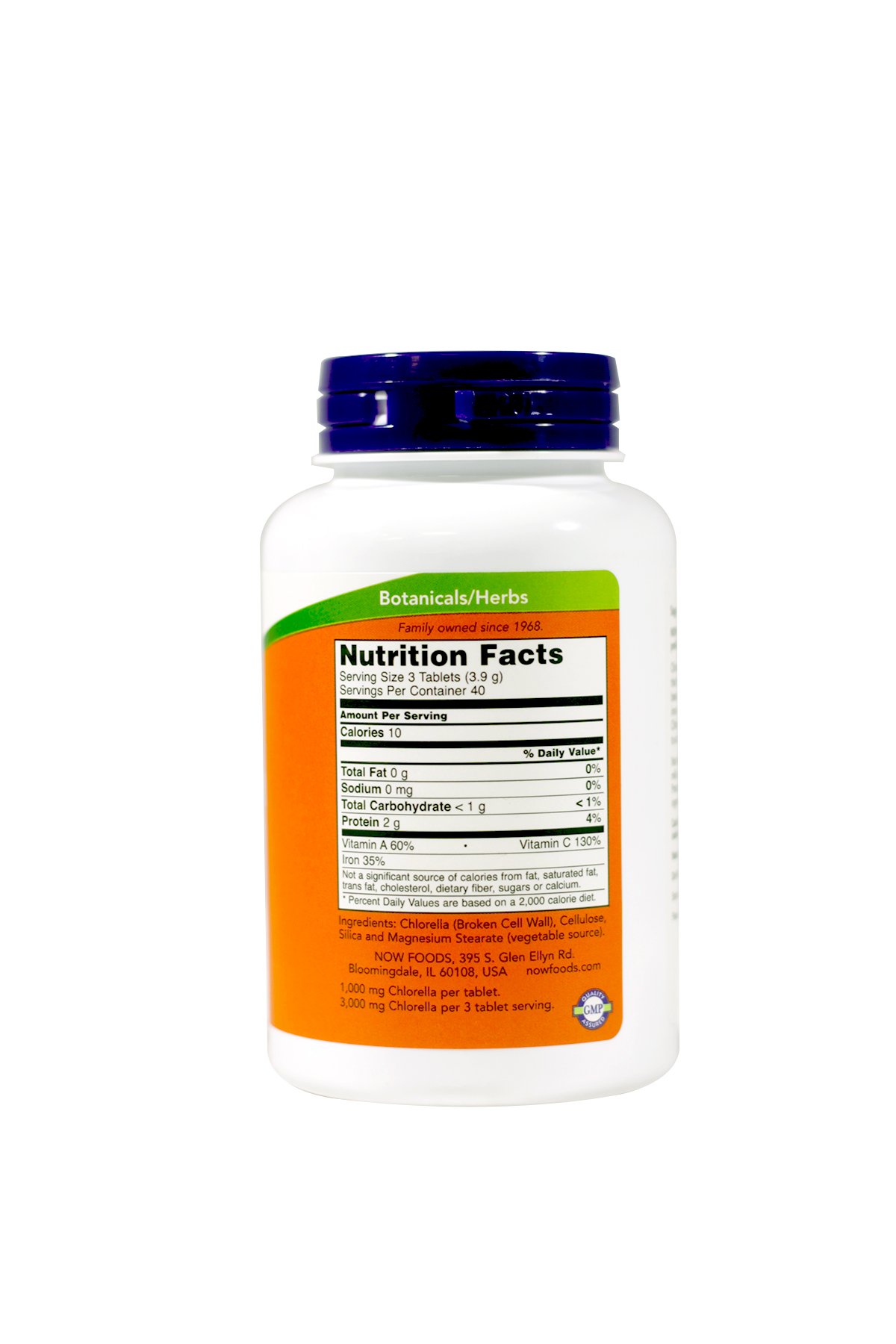 Foto 3 pulgar | Supplement Now Foods Chlorella 1000 mg 2 Frascos con 120 Comprimidos C/U - Venta Internacional