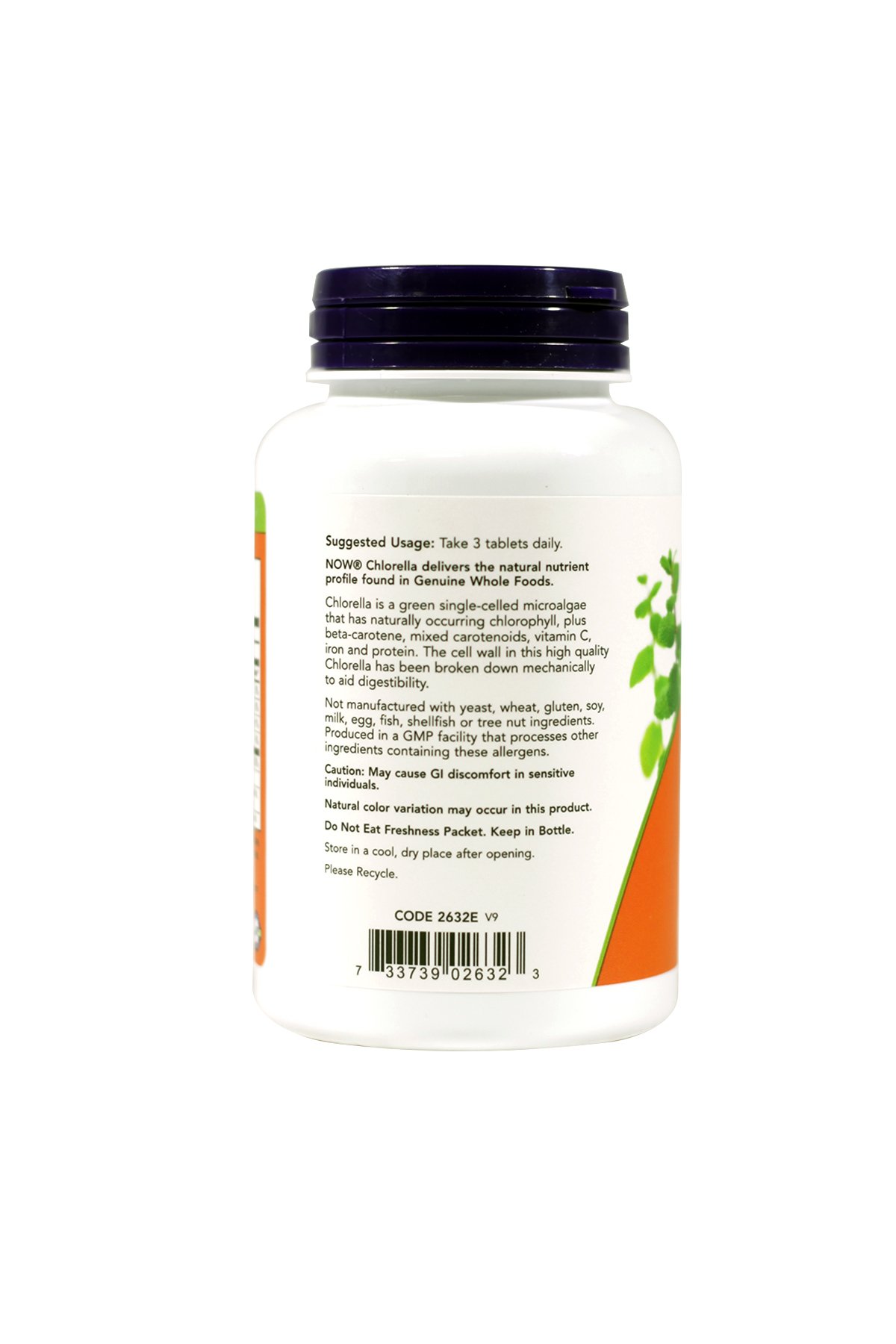 Foto 4 pulgar | Supplement Now Foods Chlorella 1000 mg 2 Frascos con 120 Comprimidos C/U - Venta Internacional