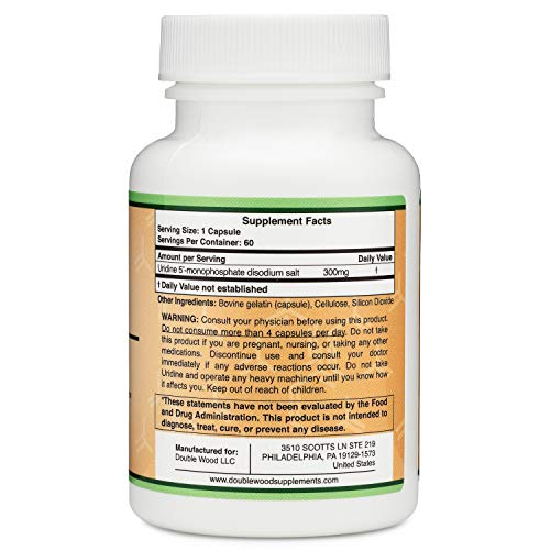 Foto 3 pulgar | Suplemento Double Wood Supplements: Monofosfato de Uridina 300 mg - Venta Internacional